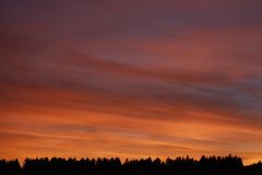 Sonnenuntergang im Hunsrück - Serie aus 10 Bildern