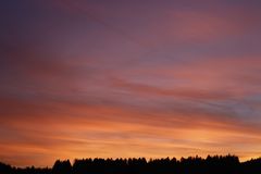 Sonnenuntergang im Hunsrück - Serie aus 10 Bildern