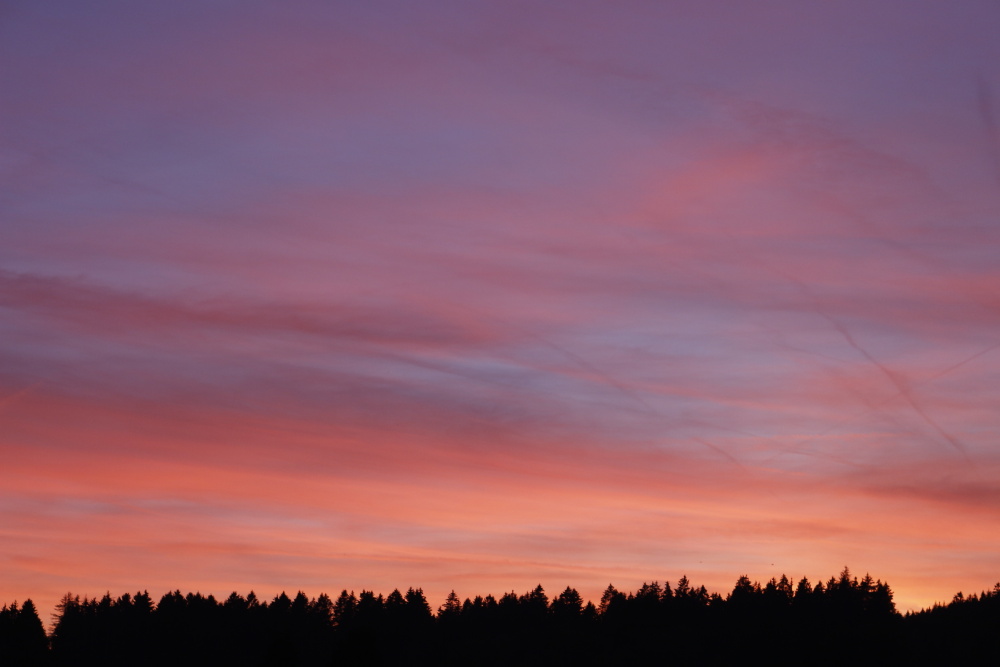 Sonnenuntergang im Hunsrück - Serie aus 10 Bildern