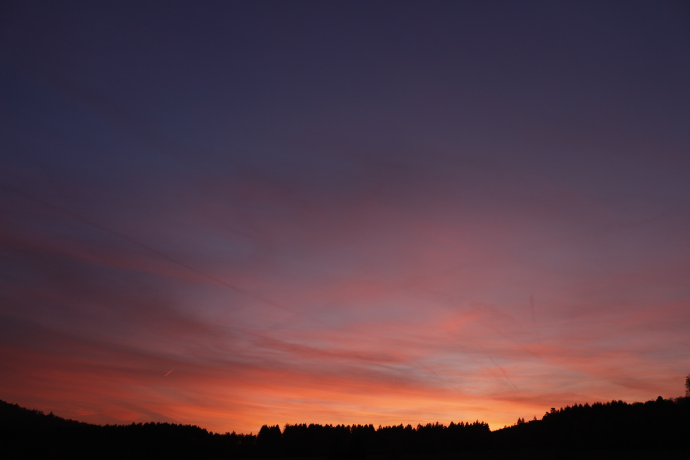 Sonnenuntergang im Hunsrück - Serie aus 10 Bildern