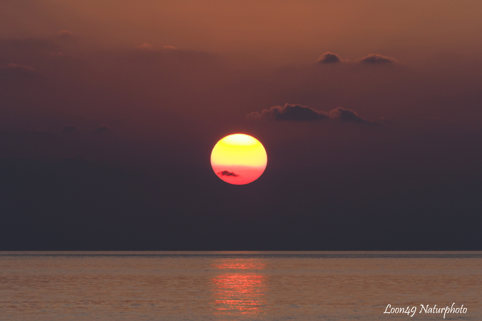 Sonnenuntergang im Indischen Ozean