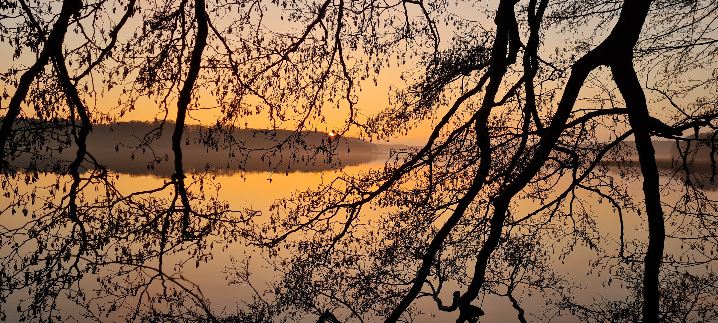 Sonnenuntergang im Januar