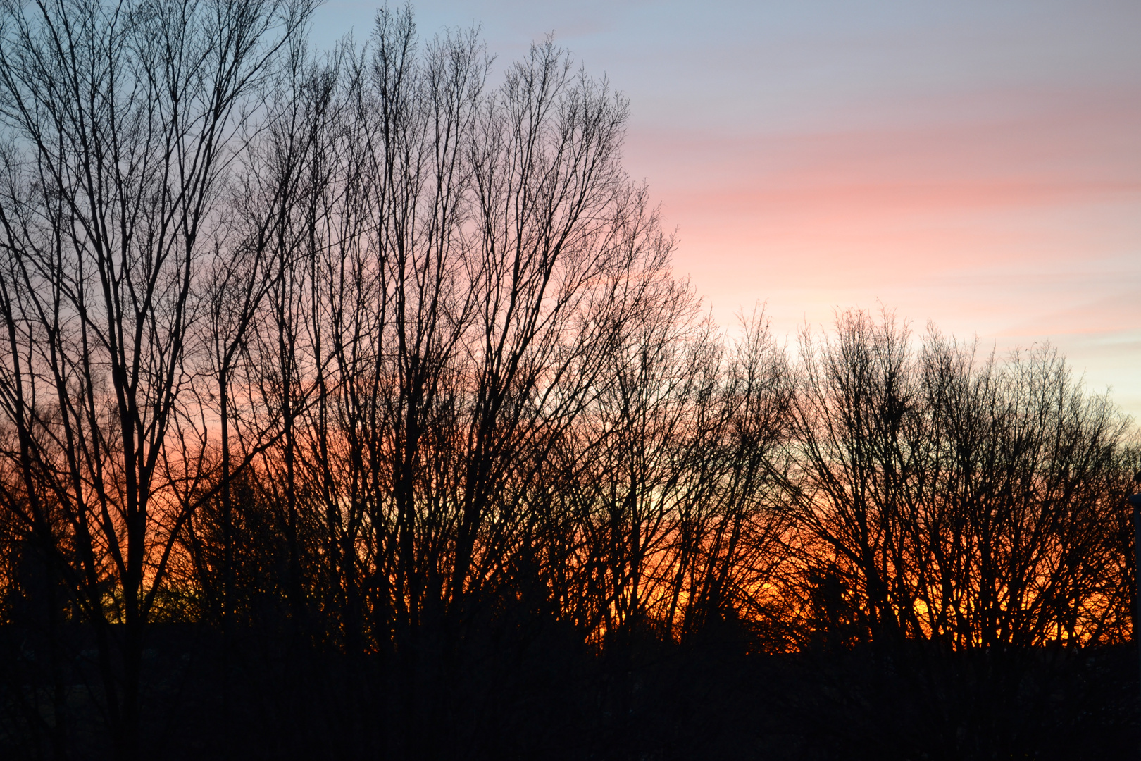 Sonnenuntergang im Januar 2015