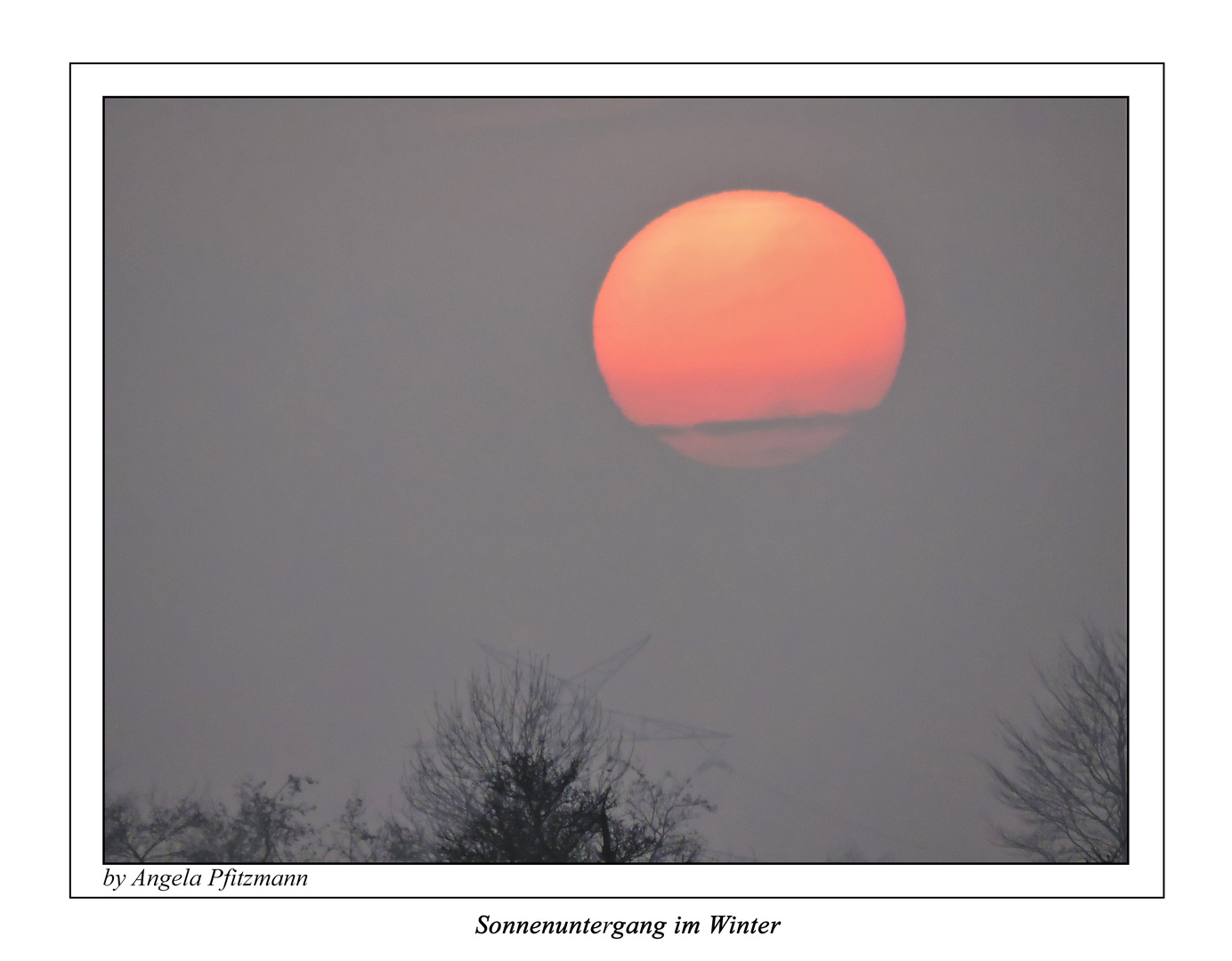 Sonnenuntergang im Januar 2017