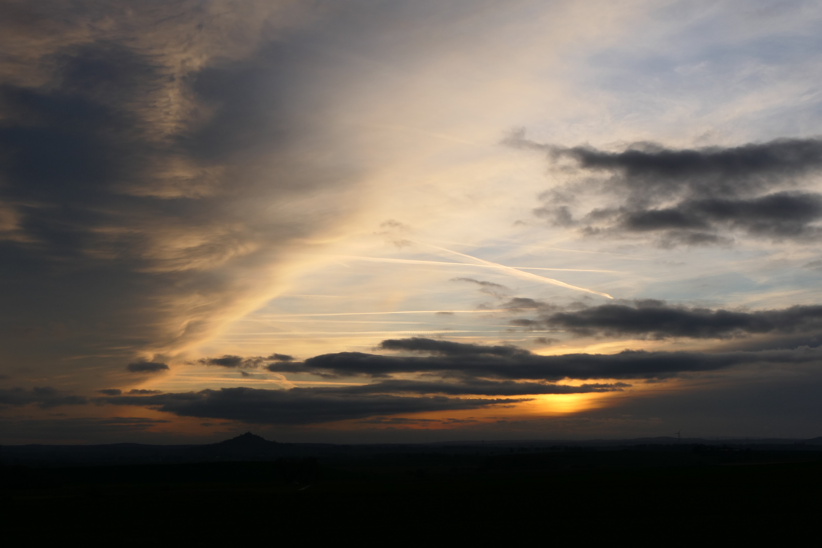 Sonnenuntergang im Januar