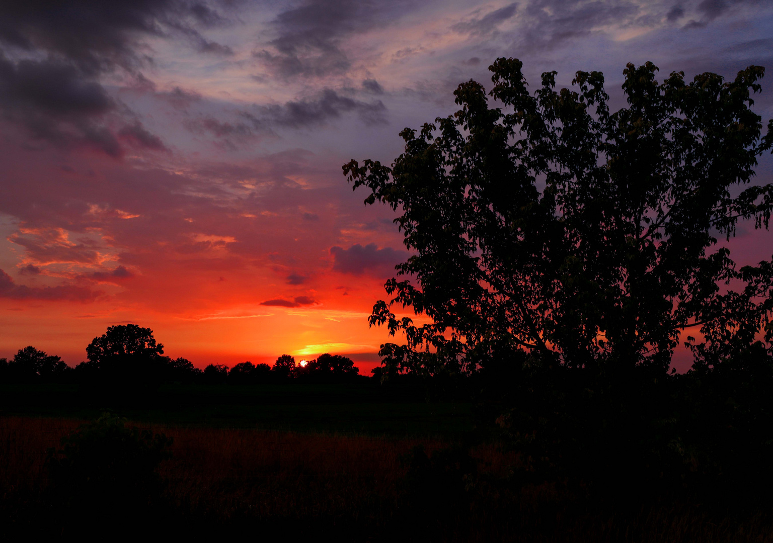 Sonnenuntergang im Juli