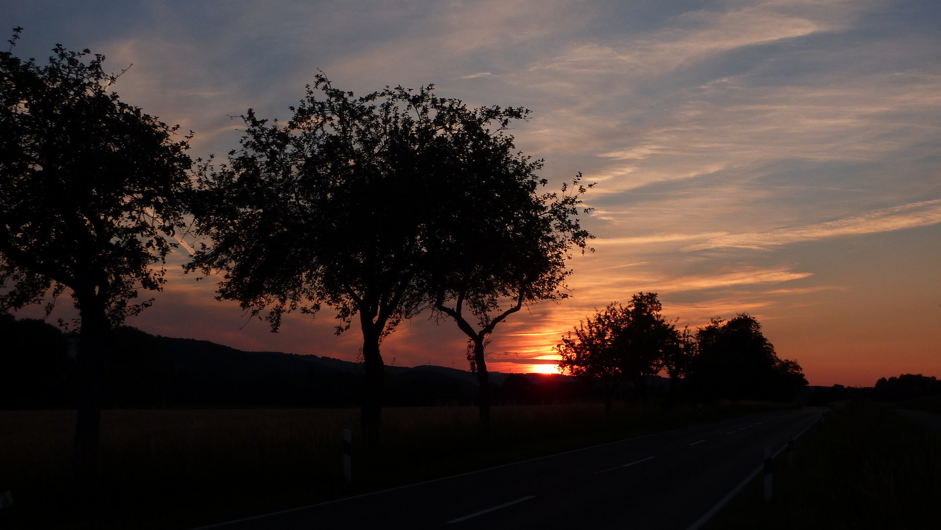 Sonnenuntergang im Juni 2014