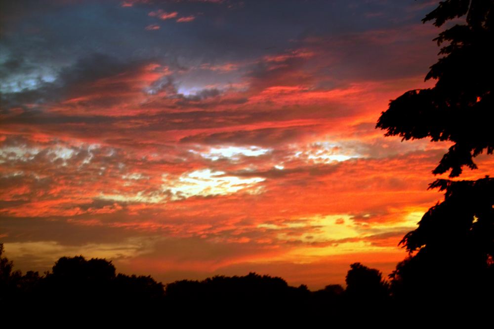 Sonnenuntergang im Juni