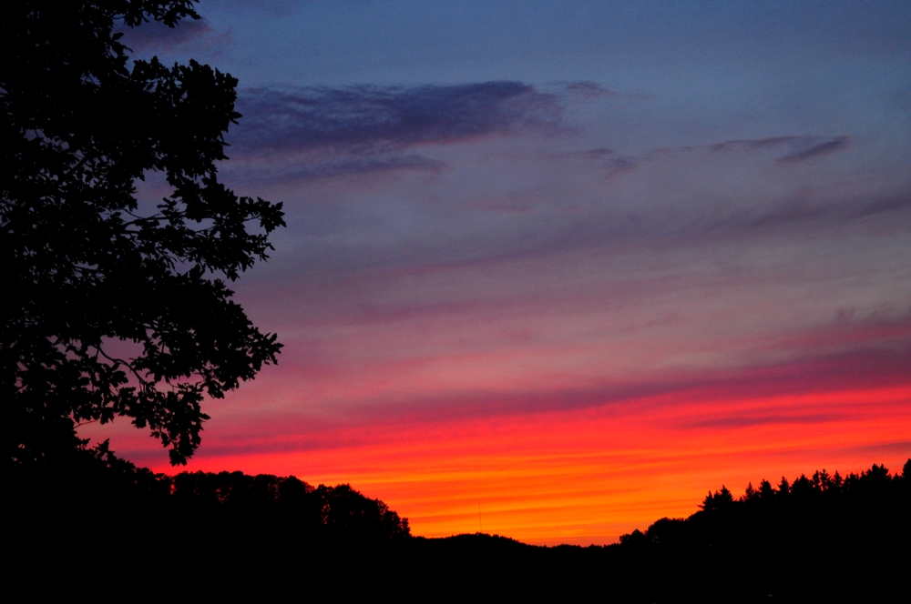 Sonnenuntergang im Juni