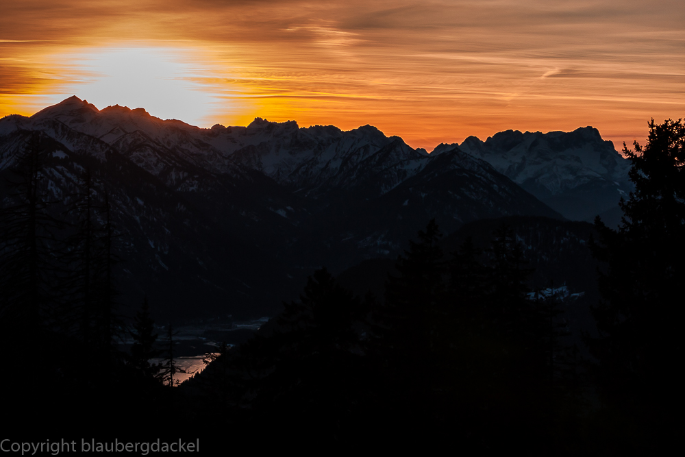 Sonnenuntergang im Karwendel