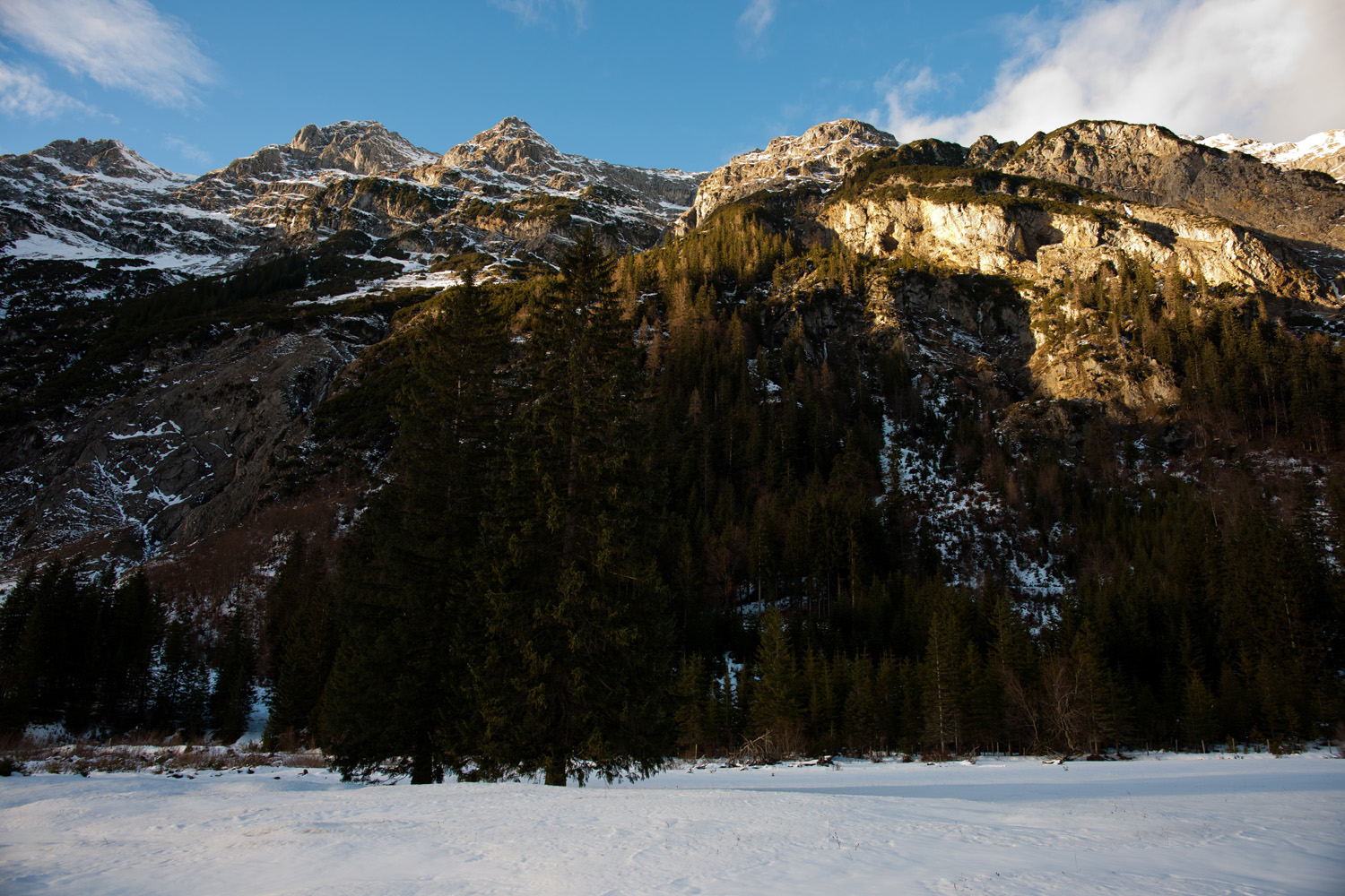 Sonnenuntergang im Karwendeltal