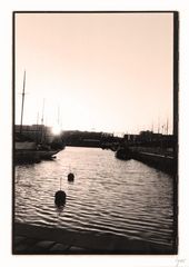 Sonnenuntergang im Kieler Hafen