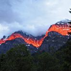 Sonnenuntergang im Klöntal