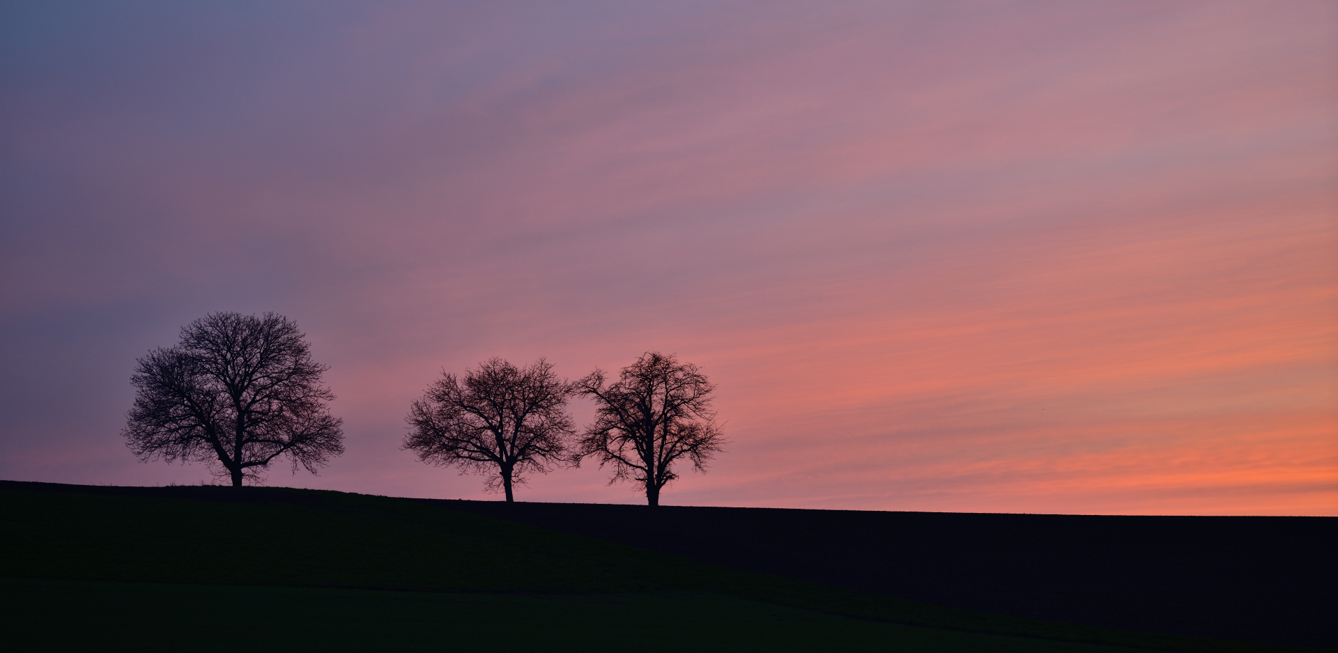 Sonnenuntergang im Kraichgau