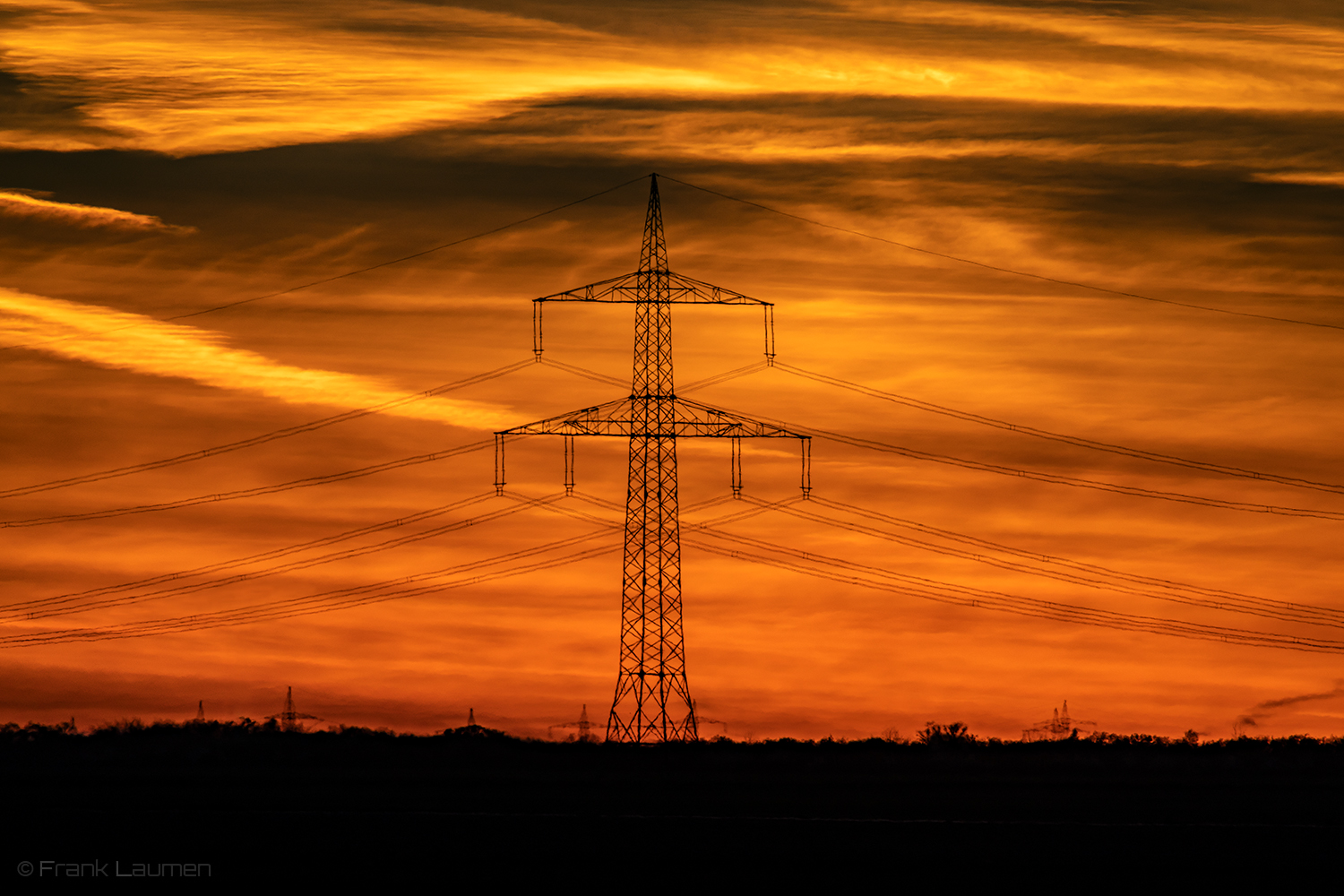 Sonnenuntergang im Kreis Düren