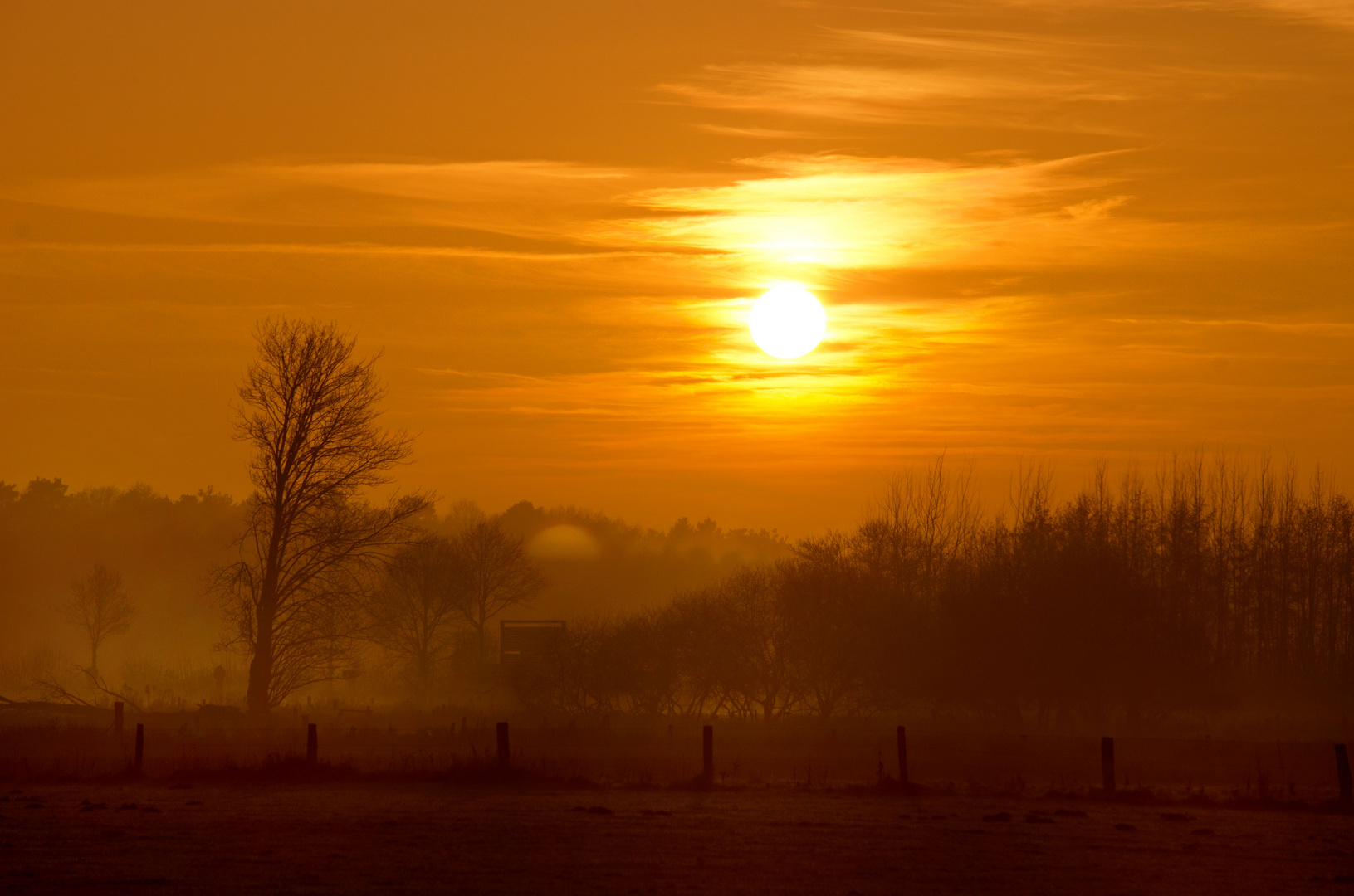 Sonnenuntergang im Kuhlenvenn