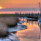 Sonnenuntergang im Kutterhafen