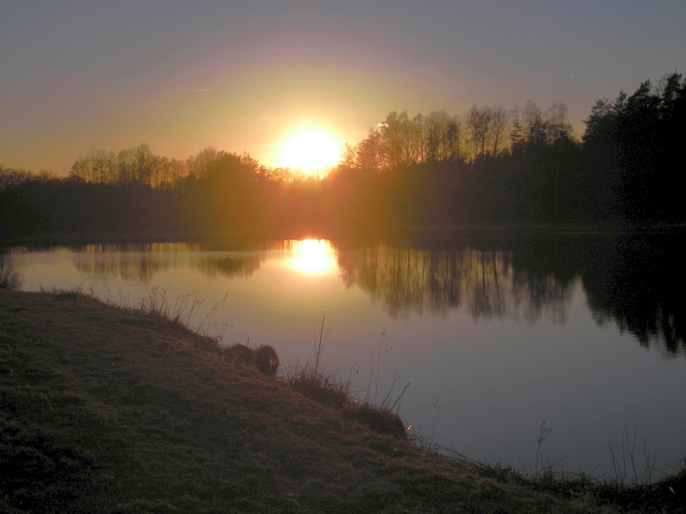 Sonnenuntergang im Land der 1000 Teiche