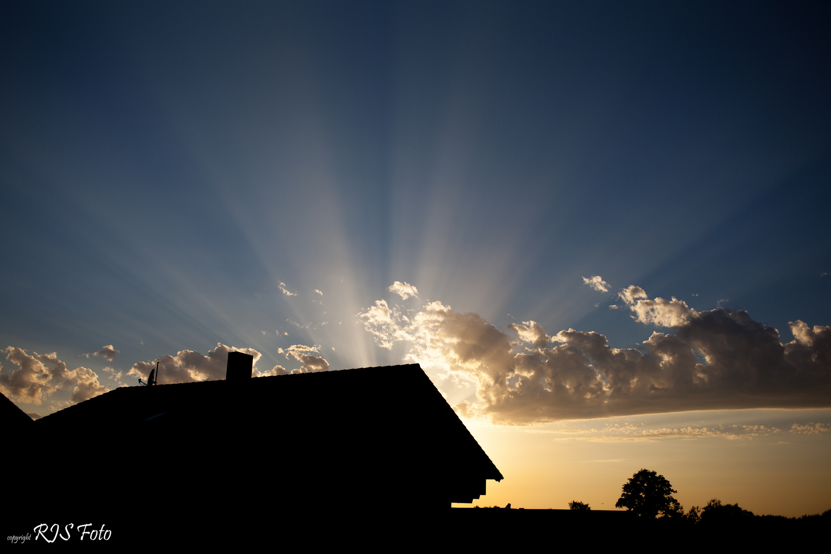 Sonnenuntergang im Landkreis LA