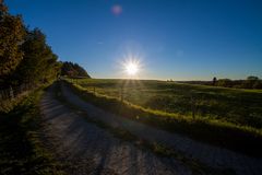 Sonnenuntergang im Landkreis Landsberg