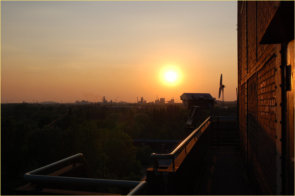 Sonnenuntergang im Landschaftspark Duisburg