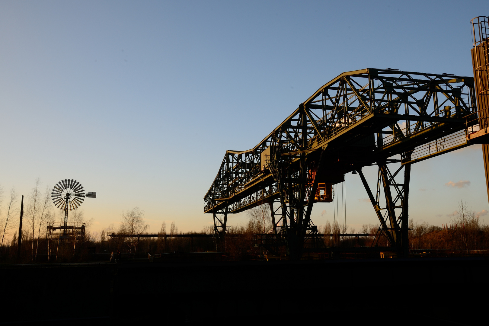 Sonnenuntergang im Landschaftspark Duisburg Nord