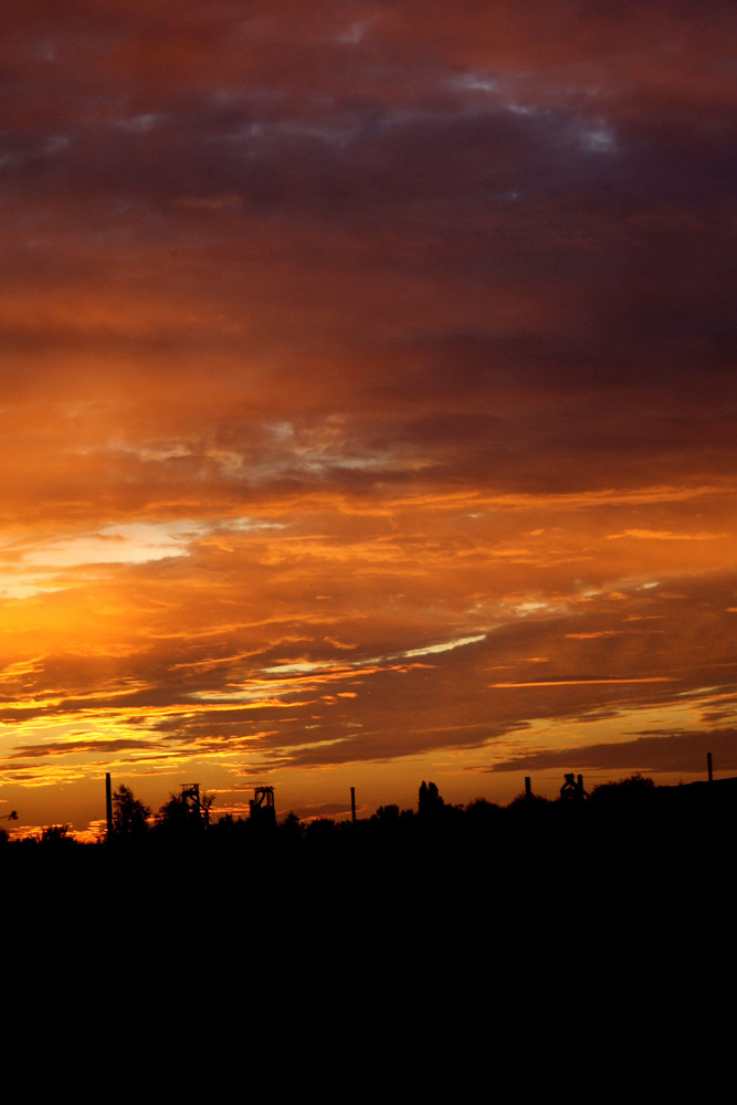 Sonnenuntergang im Landschaftspark Duisburg Nord