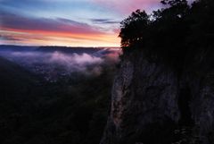 Sonnenuntergang im Lenninger Tal