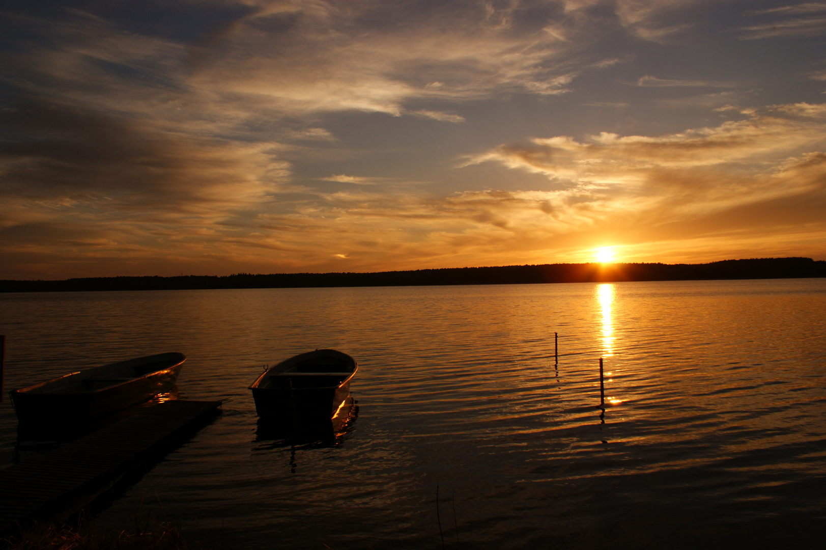 Sonnenuntergang im März