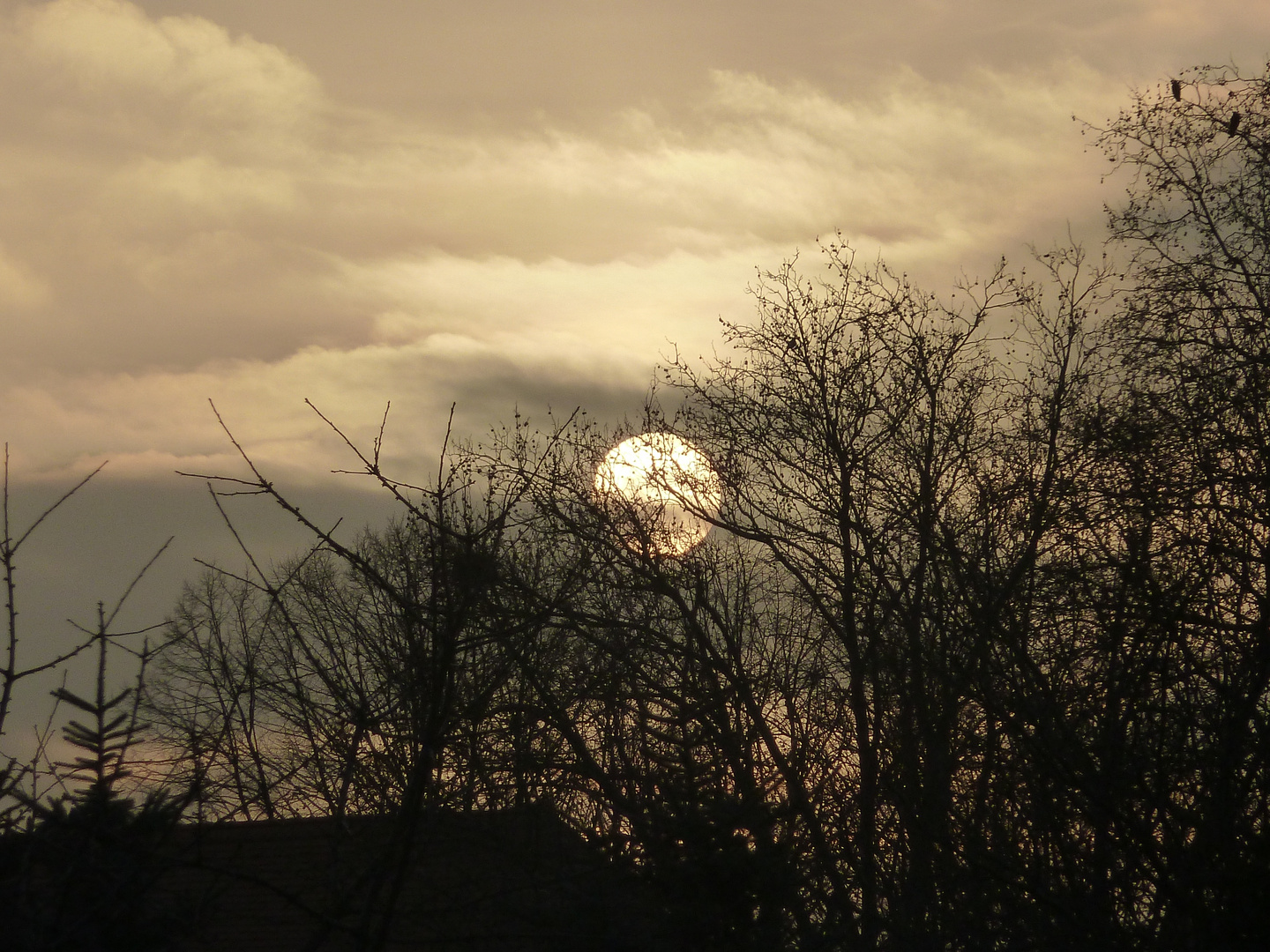 Sonnenuntergang im März