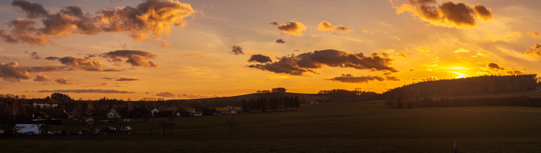 Sonnenuntergang im März 2021