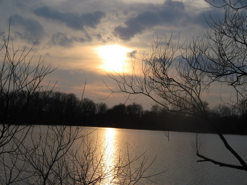 Sonnenuntergang im März