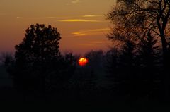 Sonnenuntergang im März