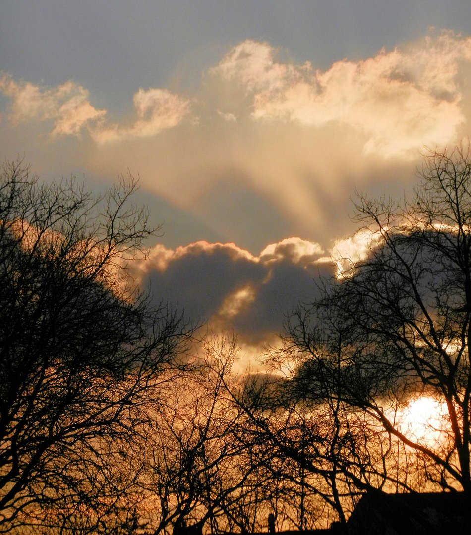 Sonnenuntergang im März