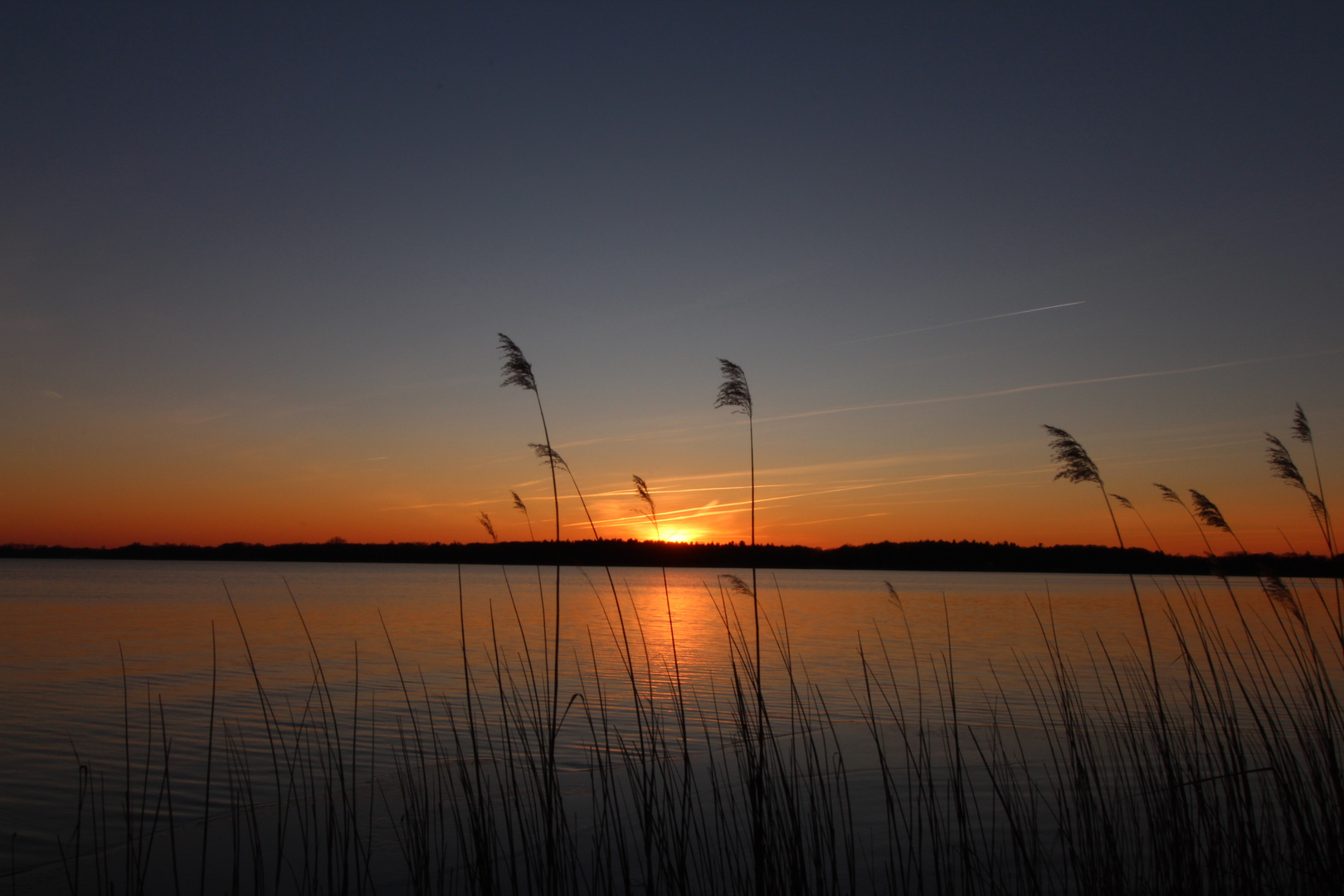 Sonnenuntergang im März  (Bad Zwischenahn)