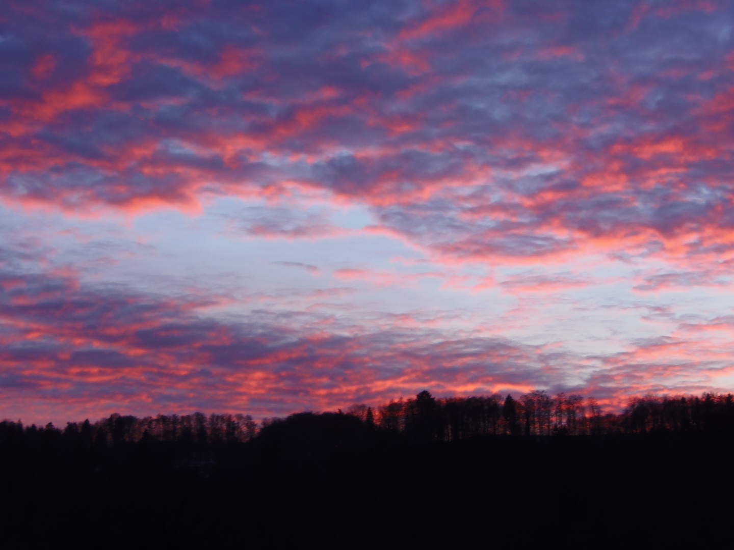 Sonnenuntergang im März