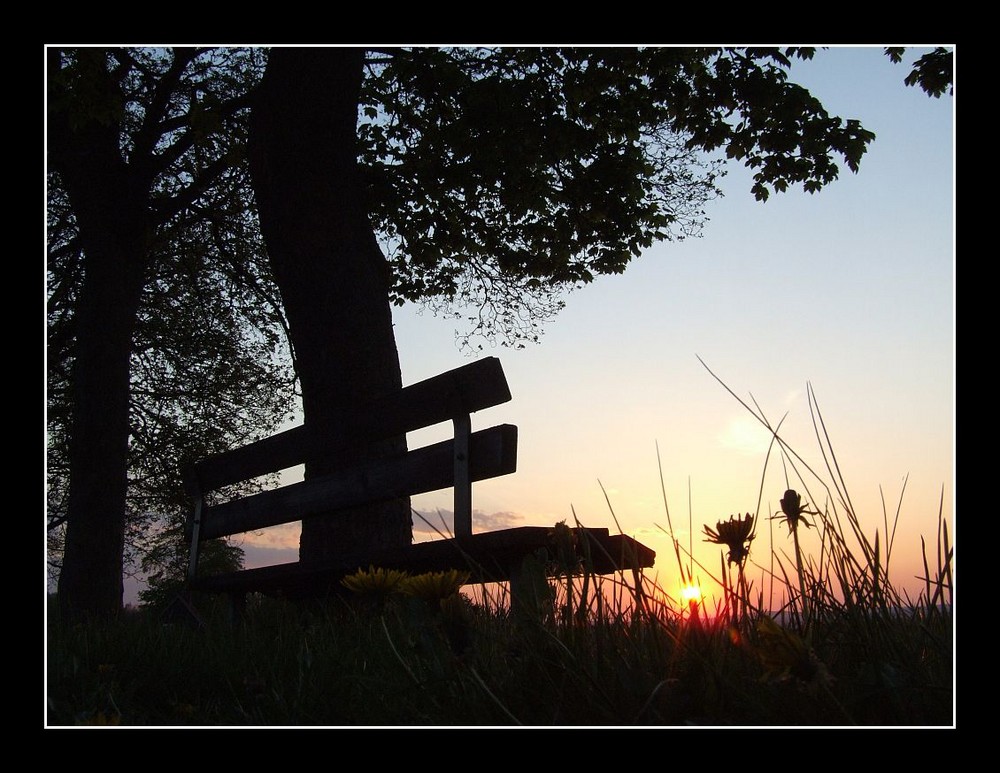 Sonnenuntergang im Mai 2