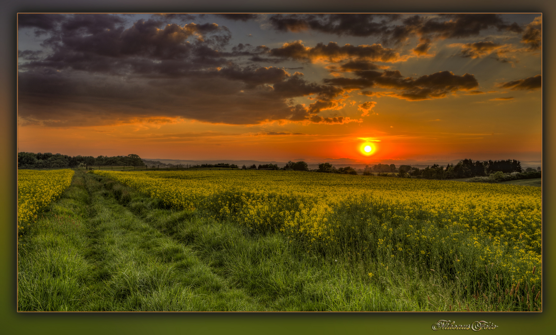 Sonnenuntergang im Mai