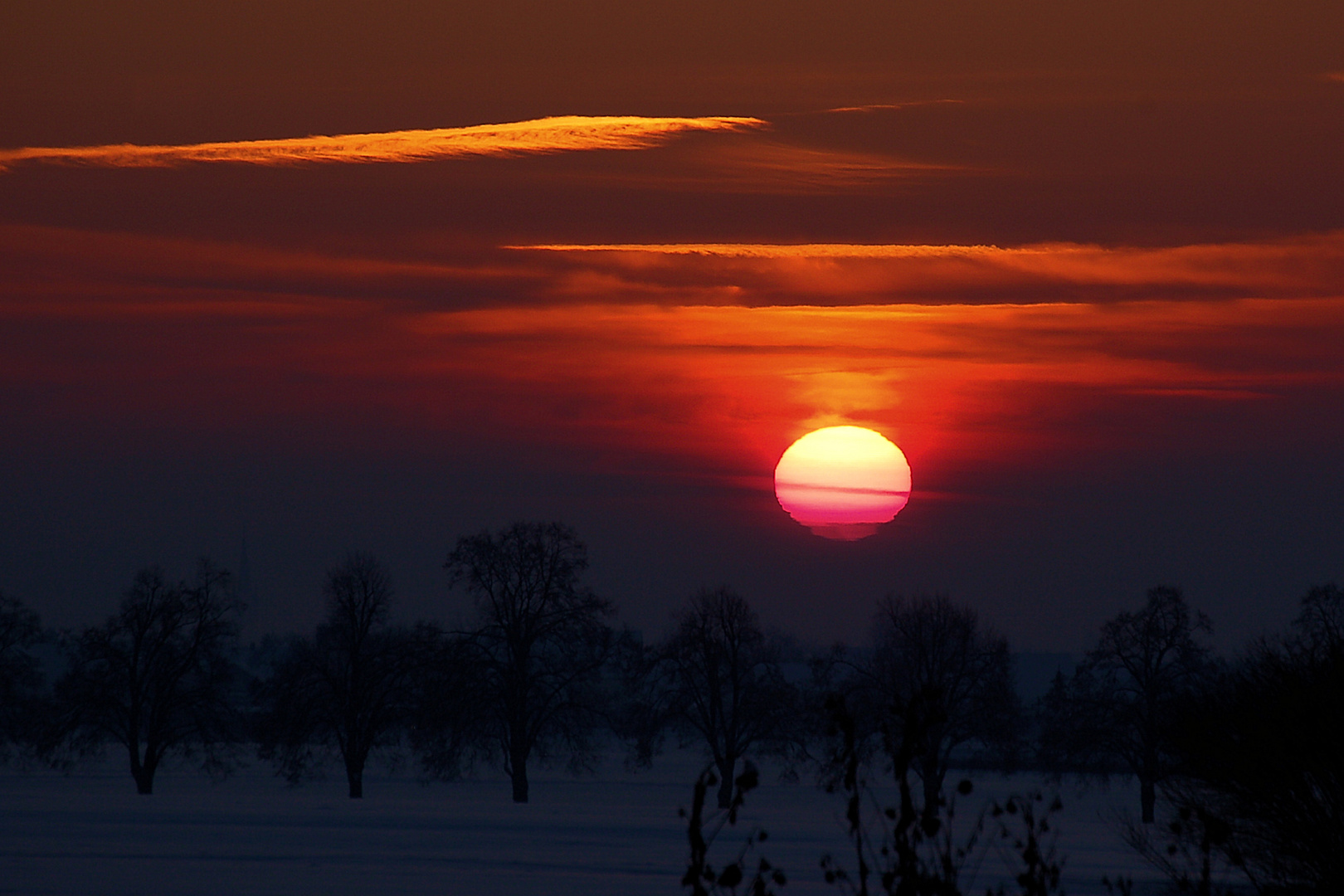 Sonnenuntergang im Maintal