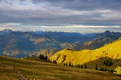 Sonnenuntergang im Mangfallgebirge