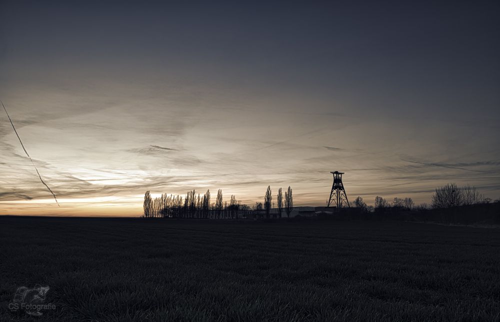 Sonnenuntergang Im Mansfelder Land