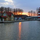 Sonnenuntergang im Marinapark Rheinsberg