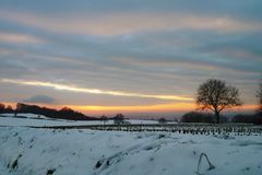 Sonnenuntergang im Markgräflerland