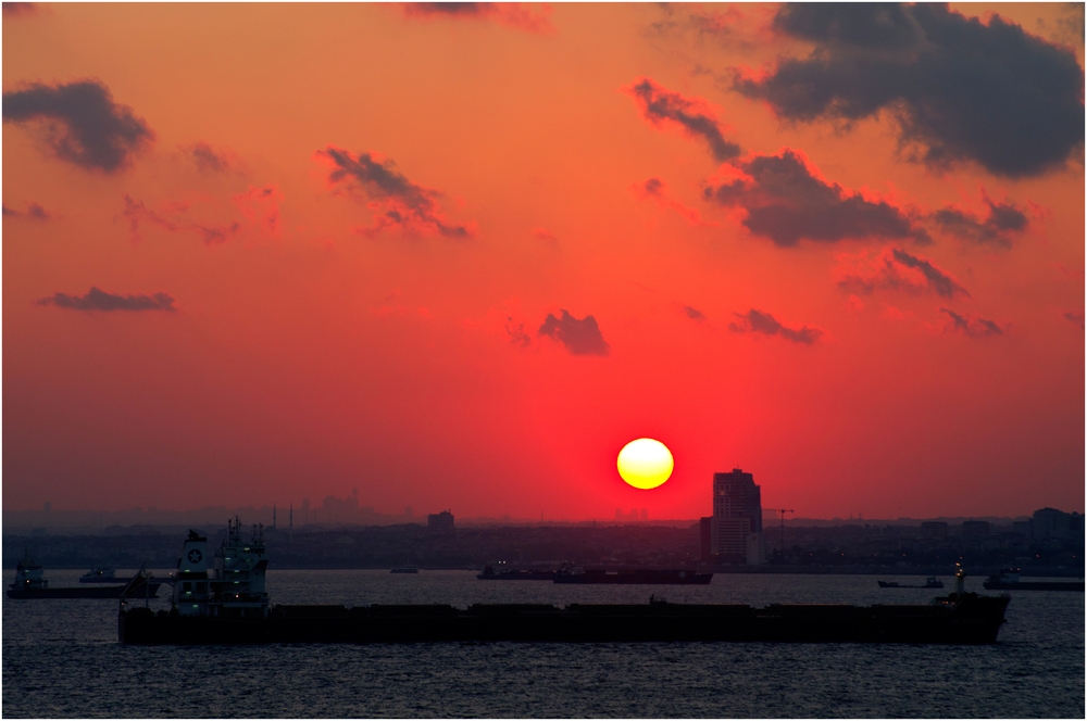 Sonnenuntergang im Marmara Meer