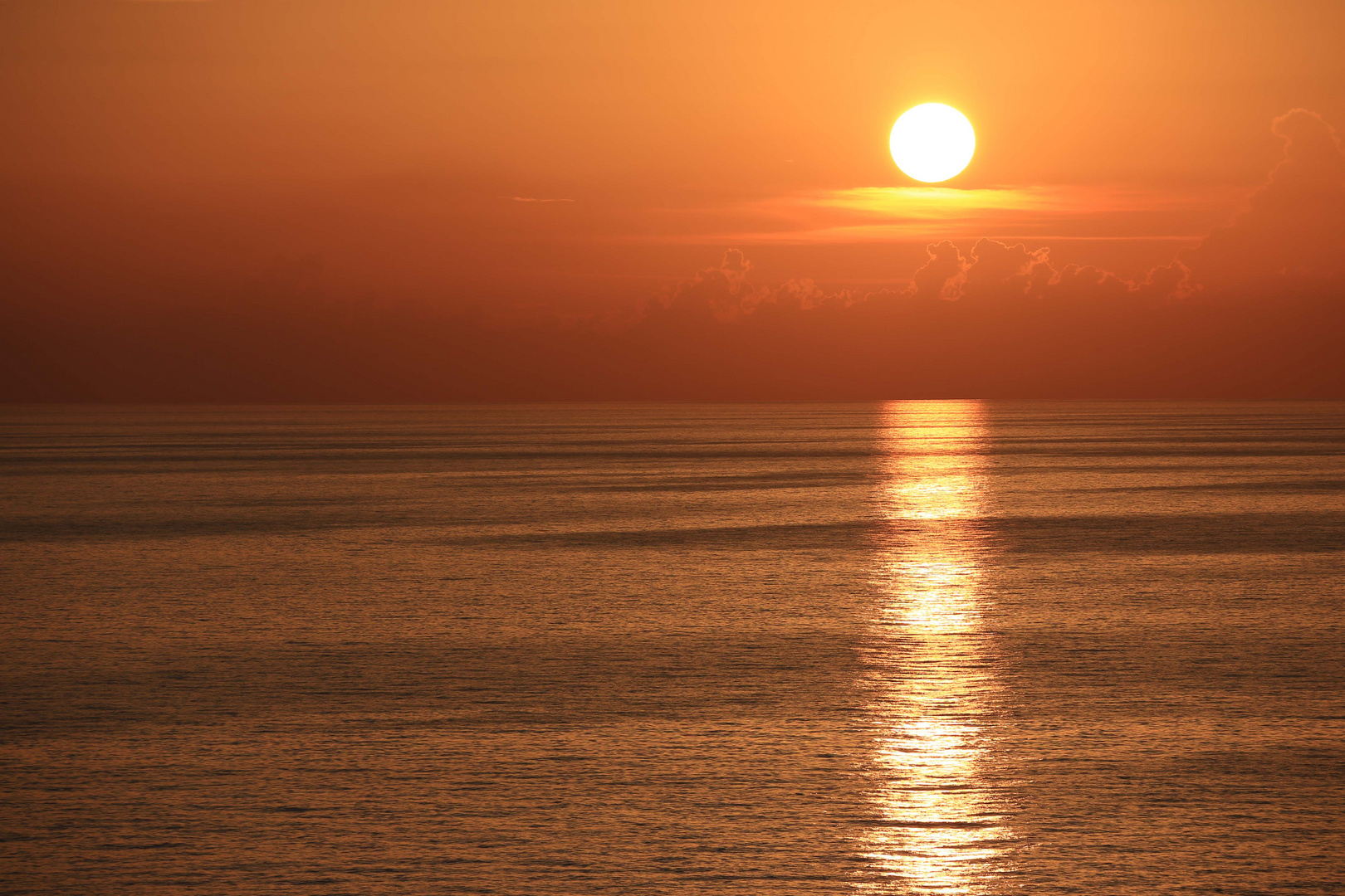 Sonnenuntergang im Mittelmeer