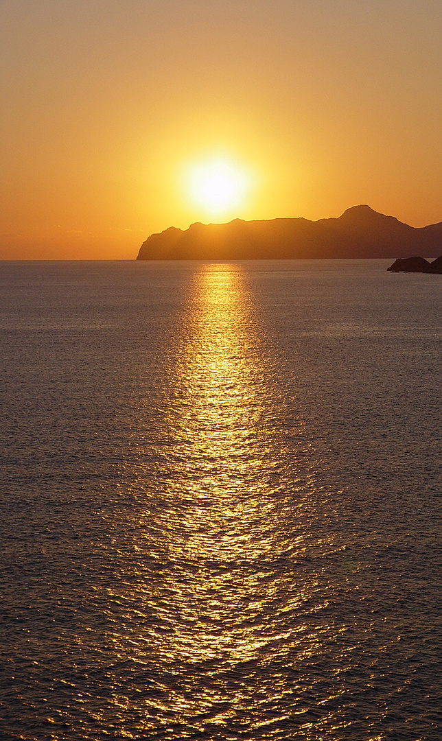 Sonnenuntergang im Mittelmeer