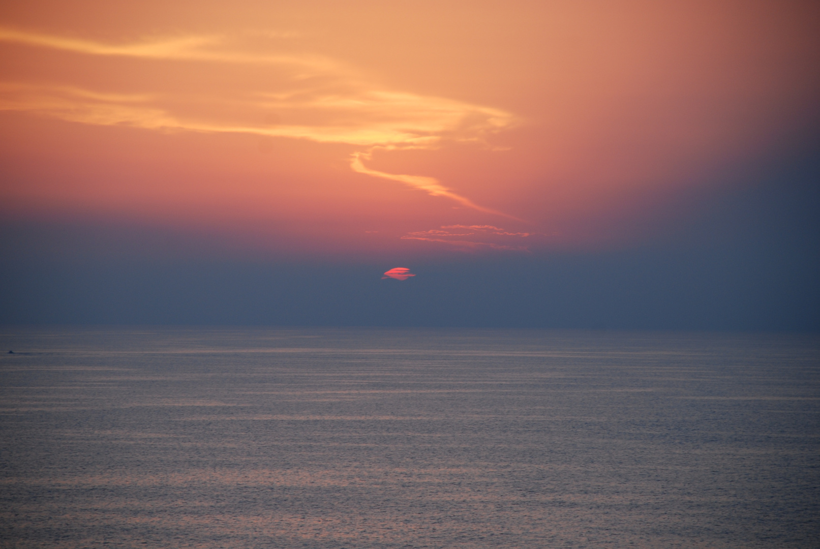 Sonnenuntergang im Mittelmeer