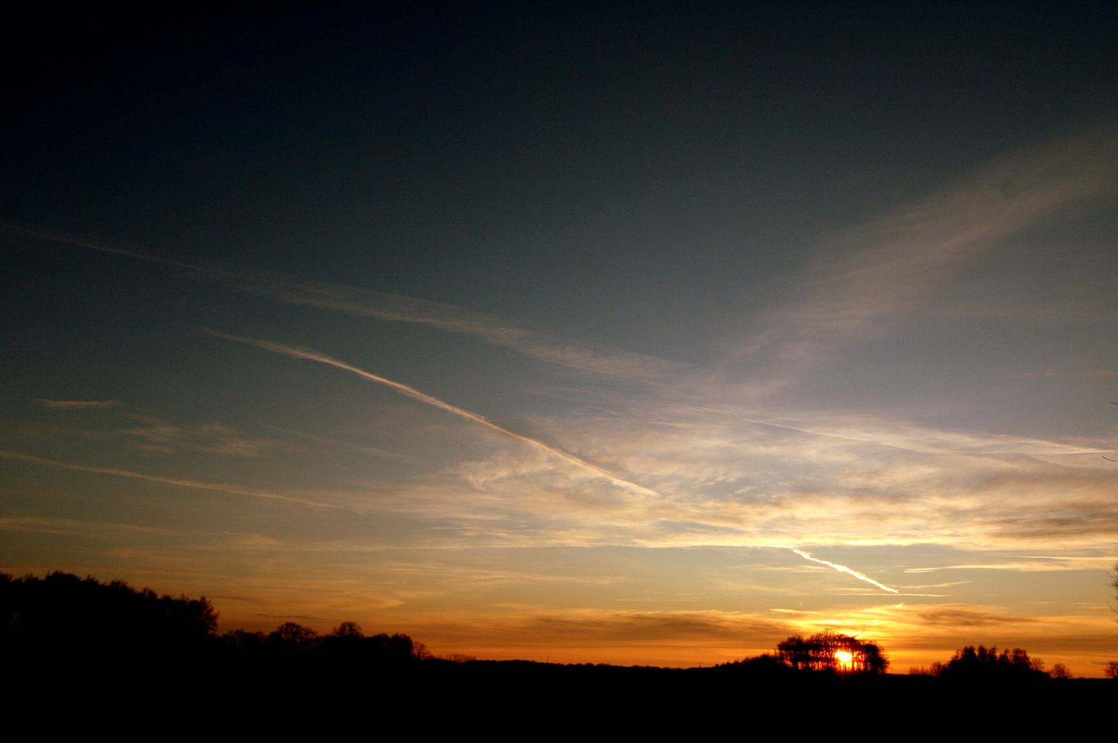 Sonnenuntergang im Moor