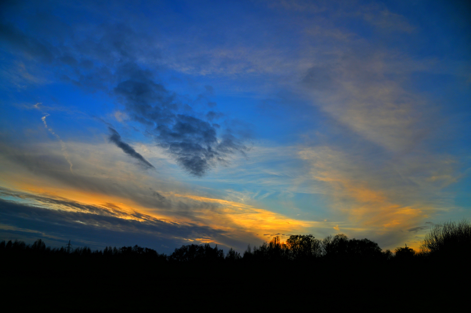 Sonnenuntergang im Moor 