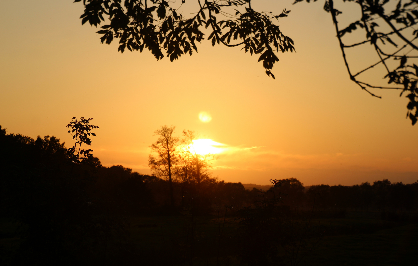 Sonnenuntergang im Moor ... 